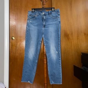 Gap cigarette high rise jeans